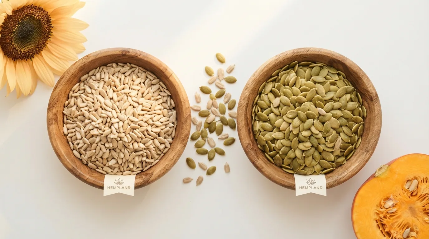 Pipas de girasol vs semillas de calabaza: ¿cuáles son más saludables? 9 Sunflower Kernels vs Pumpkin Seeds Which Is Healthier
